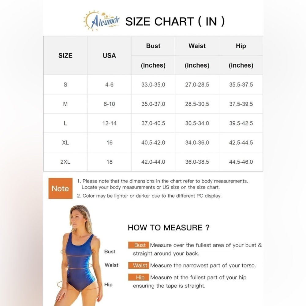 Aleumdr Women's Vintage Solid V Neck One Piece Swimsuits Ribbed Ruffle - Picture 6 of 10